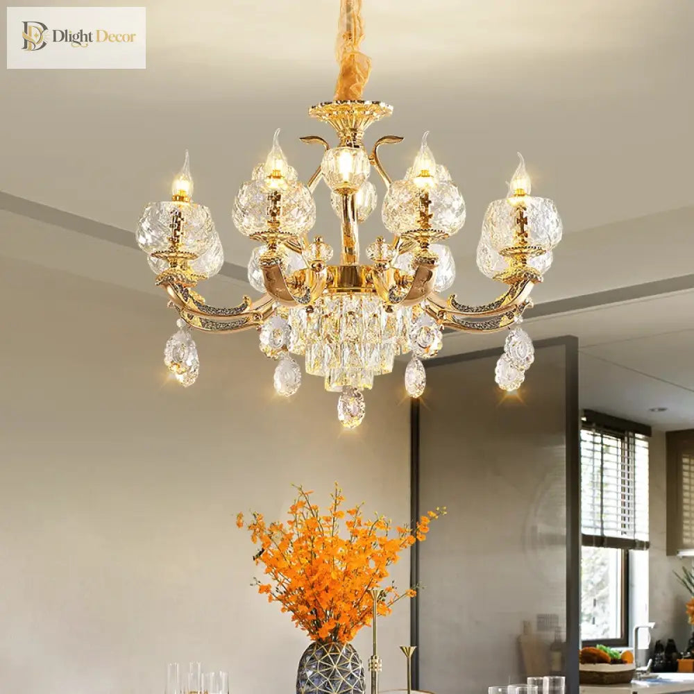 European Modern Simple Chandelier - Luxury Lighting For Home Villa Hotel And Duplex Architectural