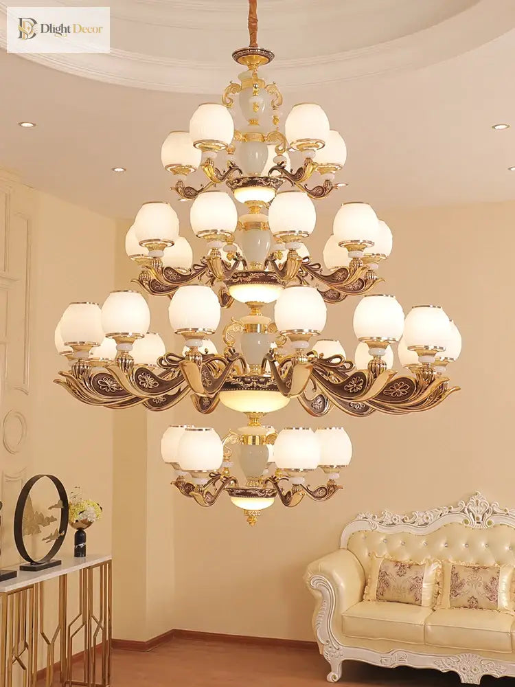 European Style Large Chandelier - Elegance For Living Rooms Hotels Villas And Grand Hallways
