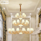 European Style Duplex Building Chandelier - Simple Elegance For Large Living Rooms Hallways And