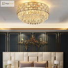 New Modern Crystal Ceiling Lamp - Light Luxury Design For Living Dining And Bedroom Spaces Ceiling