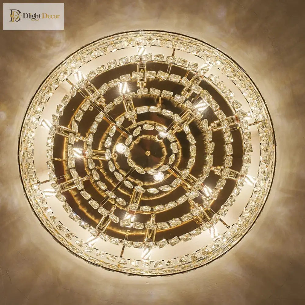 New Modern Crystal Ceiling Lamp - Light Luxury Design For Living Dining And Bedroom Spaces Ceiling