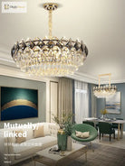 Modern Light Luxury Crystal Chandelier - A Stunning Main Lamp For Living Rooms Dining And Bedrooms