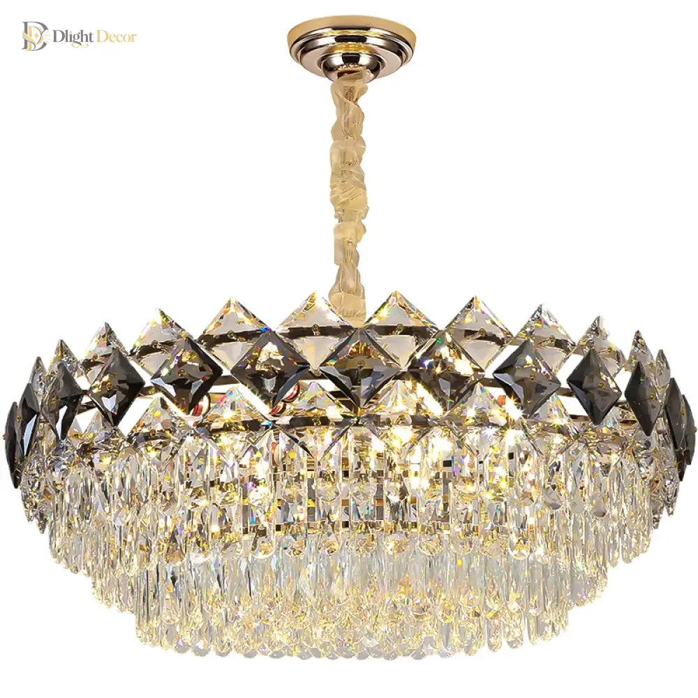 Modern Light Luxury Crystal Chandelier - A Stunning Main Lamp For Living Rooms Dining And Bedrooms
