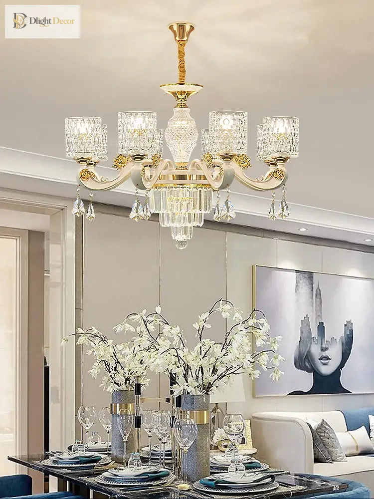 New European Style Crystal Ceiling Chandelier - Modern Luxury For High - Class Interiors Chandelier