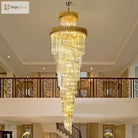 Luxury Modern Crystal Chandelier - Opulent Illumination For Long Lofts Villa Lobbies And Chic