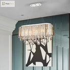 Crystal Radiance: A Touch Of Modern Elegance For Your Living Room Chandelier