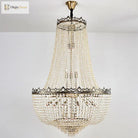 Elegant Crystal Chandelier For Duplex Buildings - A Modern Luxury Fixture Living Rooms Dining