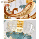 Elegant European Crystal Ceramic Chandelier - A Modern Light Luxury Fixture For Living Rooms