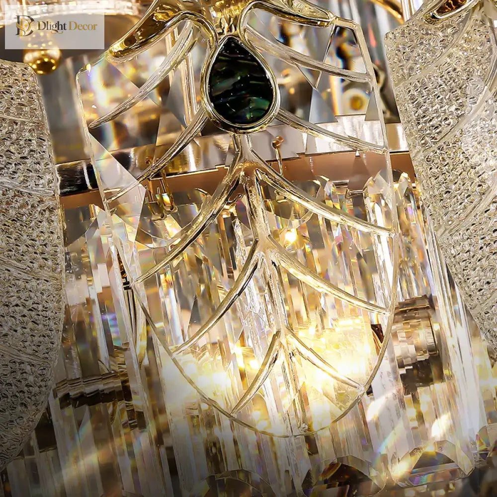New Crystal Glass Chandelier - Luxury Modern Home Decor Lighting Fixture For Living Rooms And