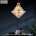 Modern Style Golden Luster Suspended Crystal Chandelier - Elegance For Living Rooms Bedrooms And