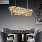 Modern Style Golden Luster Suspended Crystal Chandelier - Elegance For Living Rooms Bedrooms And