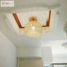 Modern Crystal Ball Ceiling Lamp - Elegantly Designed Home Decor For Bedrooms Passages Silver/Gold