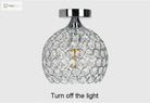 Modern Crystal Ball Ceiling Lamp - Elegantly Designed Home Decor For Bedrooms Passages Silver/Gold