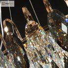 New Modern Crystal Chandelier - Luxurious Home Decor Lighting In Round Gold Design With Led