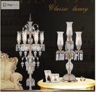 Modern Clear Golden Crystal Table Lamp - Artistic Decor For Bedroom And Living Room