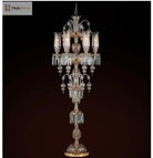 Modern Clear Golden Crystal Table Lamp - Artistic Decor For Bedroom And Living Room