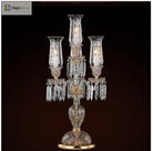 Modern Clear Golden Crystal Table Lamp - Artistic Decor For Bedroom And Living Room