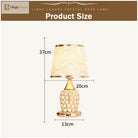 European - Style Crystal Table Lamp - Inspired Modern Bedroom Warmth And Romance
