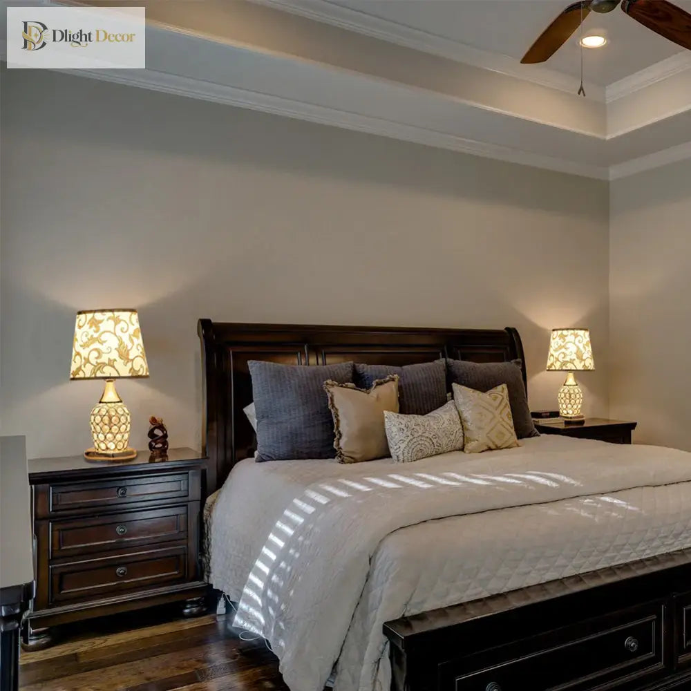 European - Style Crystal Table Lamp - Inspired Modern Bedroom Warmth And Romance