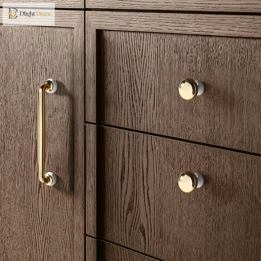 Modern Double-Color Cabinet Handles - Zinc Alloy Drawer Pulls for Cupboards and Furniture Handles