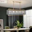 New Modern Glass Chandelier - Luxury Round Design With Creative Gold Accents For Stylish Home