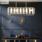 New Modern Glass Chandelier - Luxury Round Design With Creative Gold Accents For Stylish Home