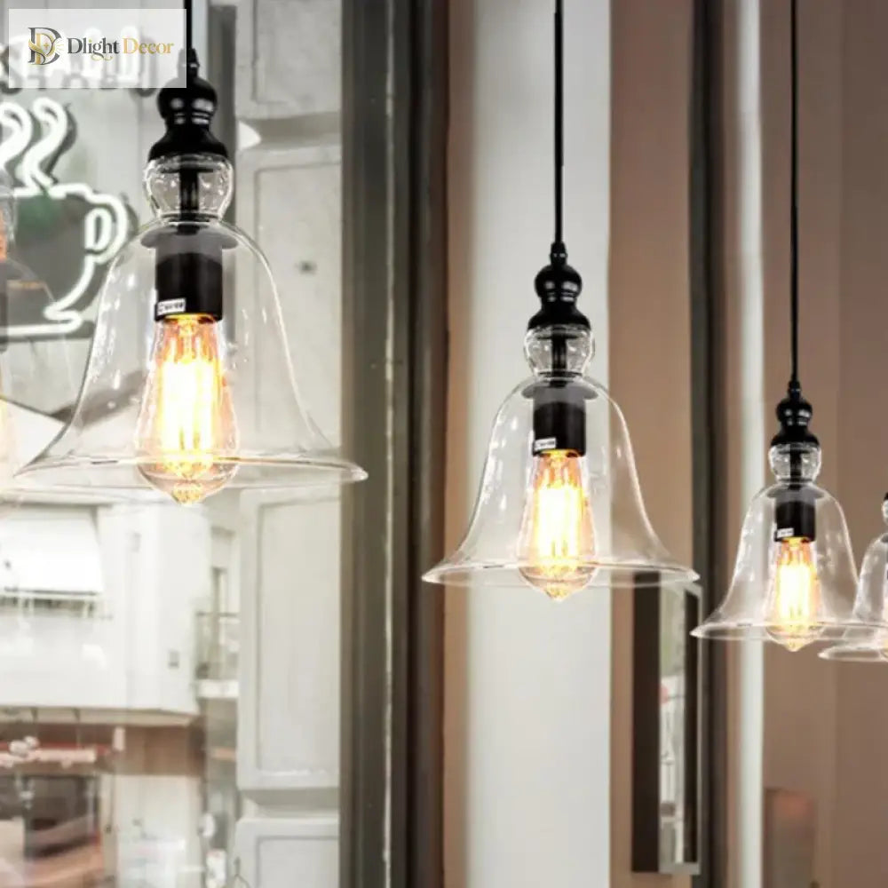 Creative Bell Glass Wall Lamp - Modern Elegance For Bedroom Living Room And Aisle Pendant Lights