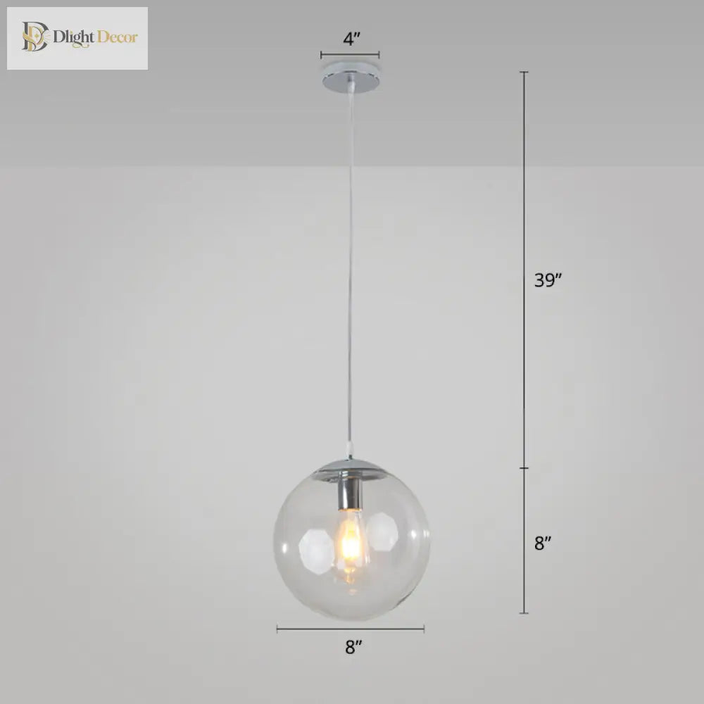 Modern Glass Orb Pendant: Stylish Lighting For Restaurants