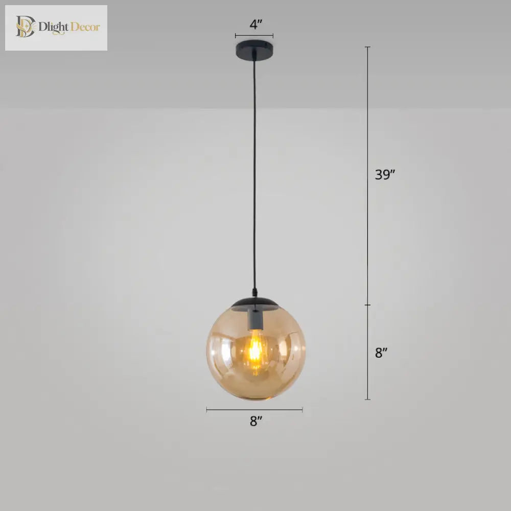 Modern Glass Orb Pendant: Stylish Lighting For Restaurants