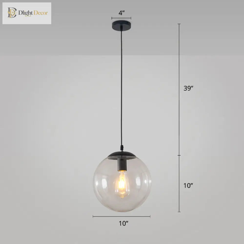 Modern Glass Orb Pendant: Stylish Lighting For Restaurants