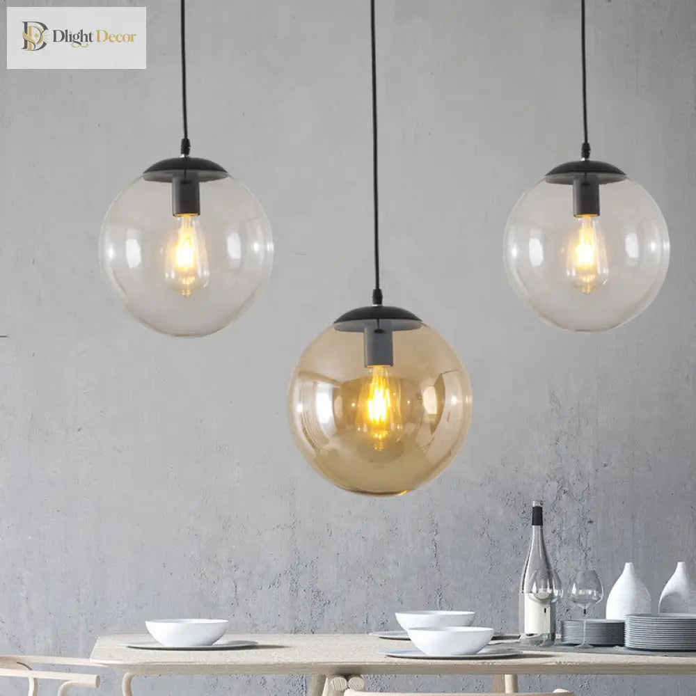 Modern Glass Orb Pendant: Stylish Lighting For Restaurants