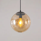 Modern Glass Orb Pendant: Stylish Lighting For Restaurants Amber / 5’