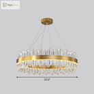 Modern Luxury Meets Light: Gold Halo Pendant Chandelier