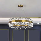 Modern Luxury Meets Light: Gold Halo Pendant Chandelier