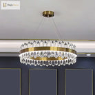 Modern Luxury Meets Light: Gold Halo Pendant Chandelier