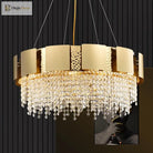Modern Golden Stainless Steel Chandelier - Elegance For Living And Dining In Villas Duplex