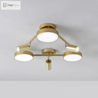 Modern Illumination Meets Elegant Design: The Gold Metal Round Ceiling Light