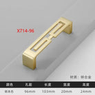 Modern Gold Kitchen Cupboard Drawer Handles – Chinese Style Decorative Knobs X714-96 Handles