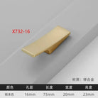 Modern Gold Kitchen Cupboard Drawer Handles – Chinese Style Decorative Knobs X732-16 Handles