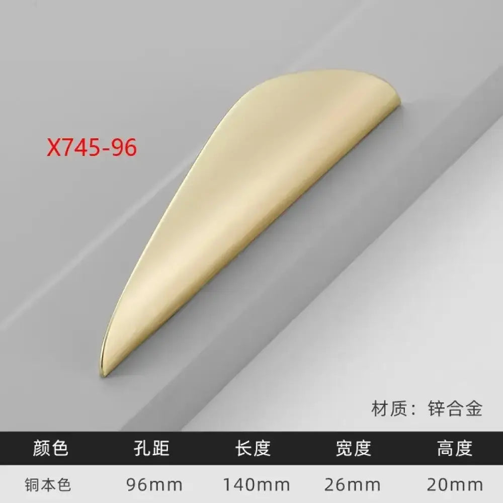 Modern Gold Kitchen Cupboard Drawer Handles – Chinese Style Decorative Knobs X745-96 Left Handles