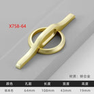 Modern Gold Kitchen Cupboard Drawer Handles – Chinese Style Decorative Knobs X758-64 Handles