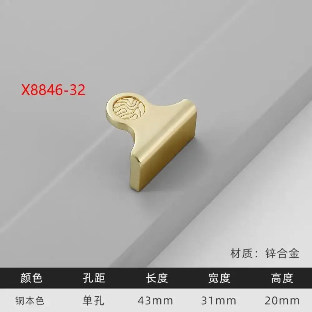Modern Gold Kitchen Cupboard Drawer Handles – Chinese Style Decorative Knobs X8846-32 Handles