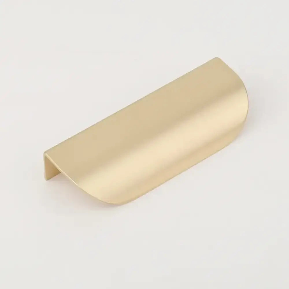 Modern Gold Leaf Cabinet Handles - Brushed Zinc Alloy Hollow Pulls for Furniture and Drawers L Handles