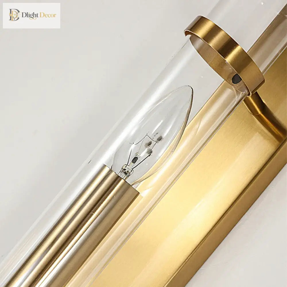 Elegant Modern American Style Wall Lamp - Golden Luminaire Perfect For Creating A Home Atmosphere