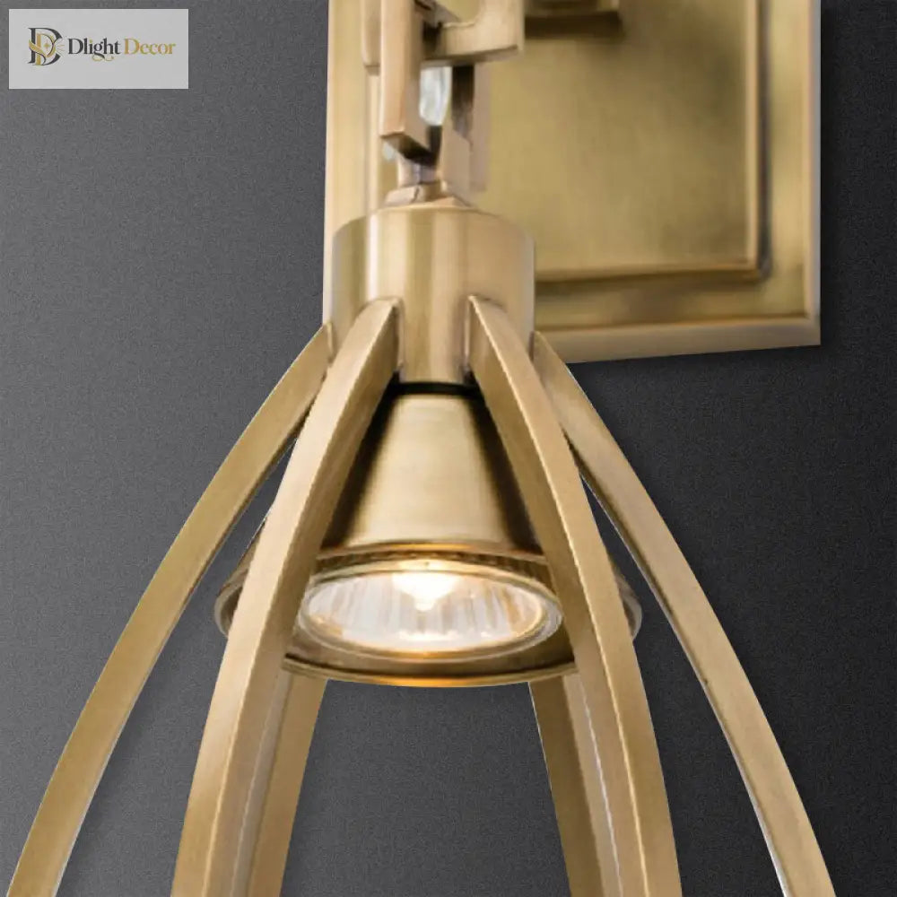 Modern Gold Teardrop Wall Sconce - Metal Surface Mount Light Wall Light