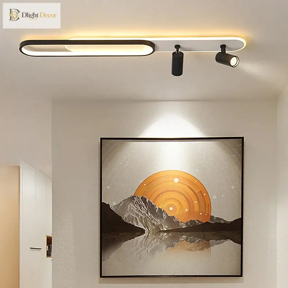 Contemporary Led Ceiling Lamps With Spotlight - Stylish Lighting For Living Spaces And Cloakrooms