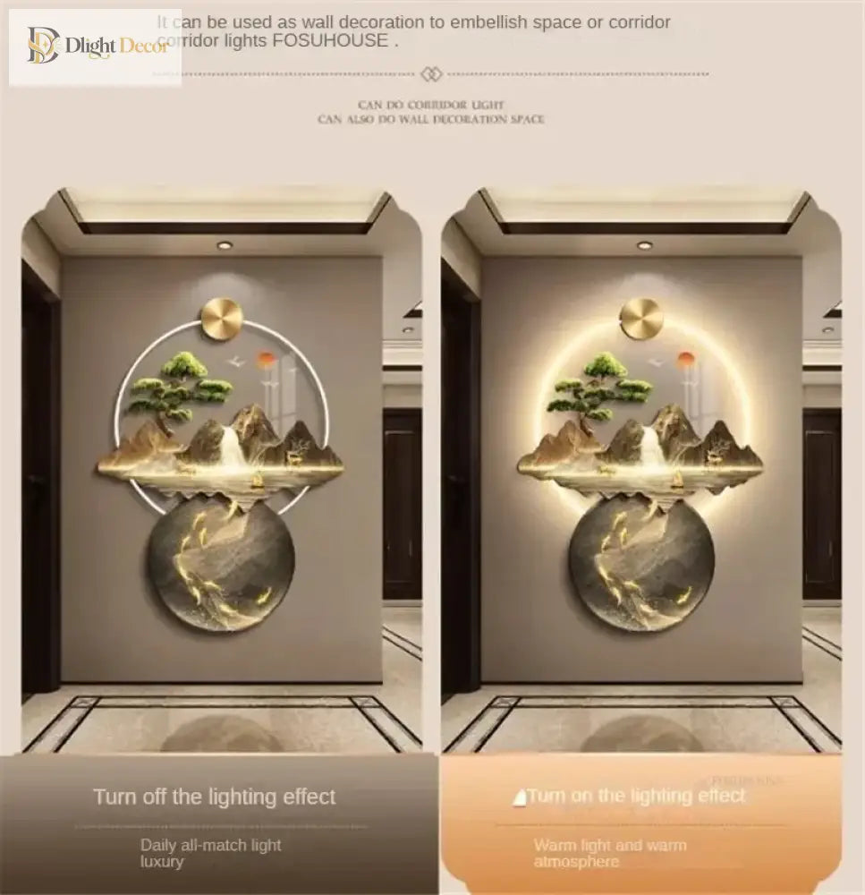 Dlight Decor 3D Wall Painting Light for Hallway Art Wall Art