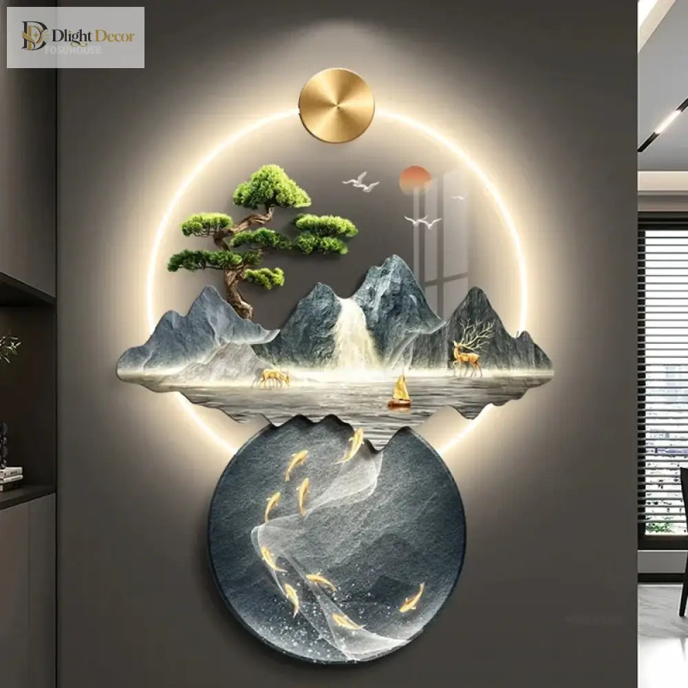 Dlight Decor 3D Wall Painting Light for Hallway Art Wall Art