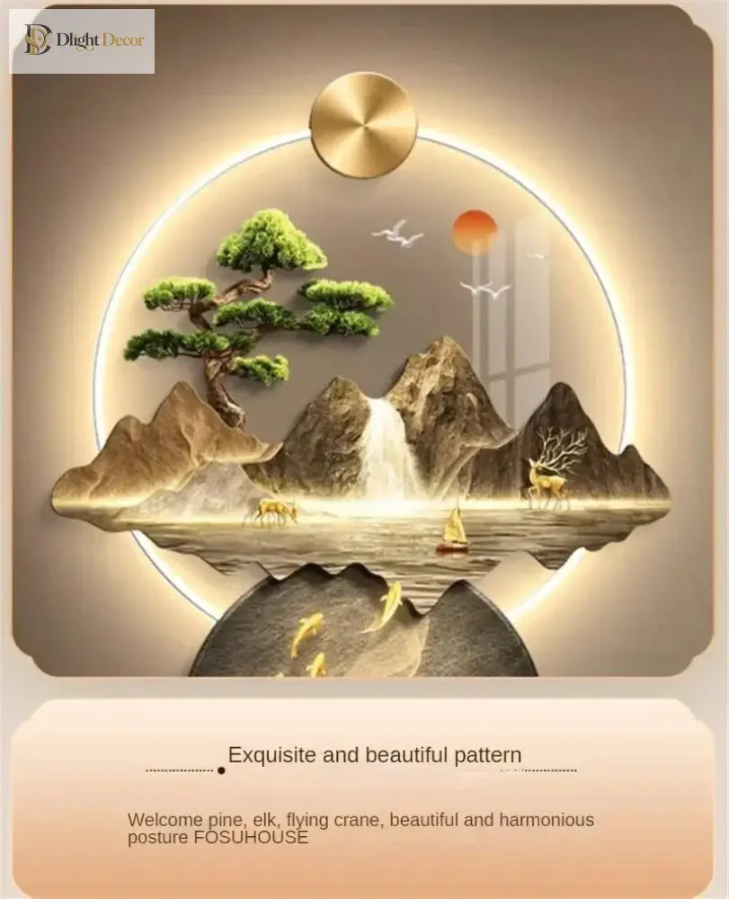 Dlight Decor 3D Wall Painting Light for Hallway Art Wall Art