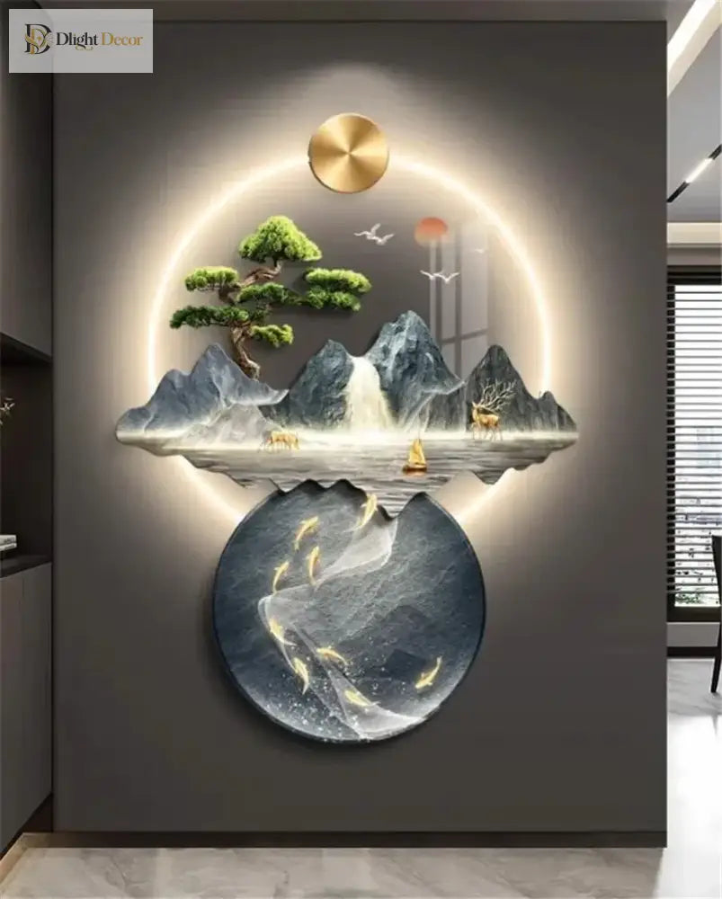Dlight Decor 3D Wall Painting Light for Hallway Art Wall Art